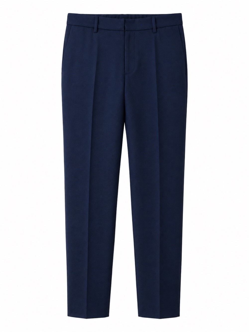 Reiss Navy High-Rise Straight-Leg Trousers - Picture 6 of 8